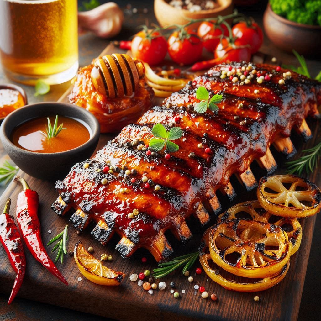 Grilled Honey Glazed BBQ Ribs – Recipe