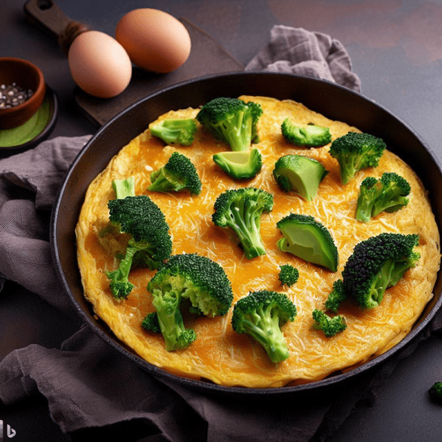 Keto Broccoli and Cheddar Frittata Recipe
