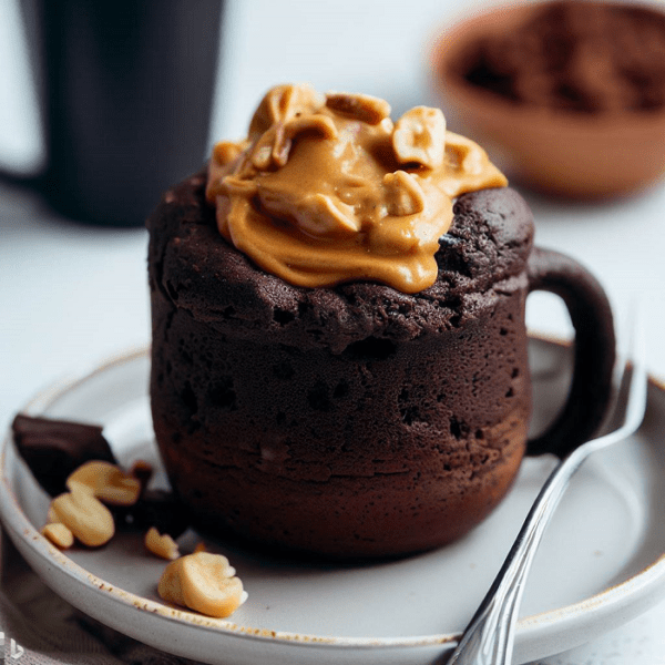 Keto ChocoPeanut Butter Mug Cake Recipe