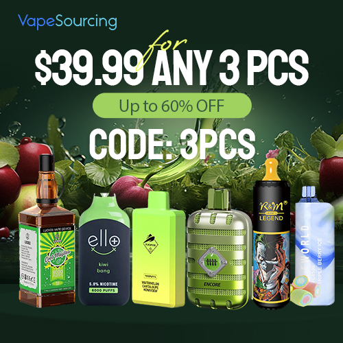 Vapesourcing Electronics Co.,Ltd.: .99 for Any 3PCS Disposable Kit