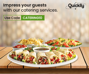 Quicklly: Impress your guests with our catering services.