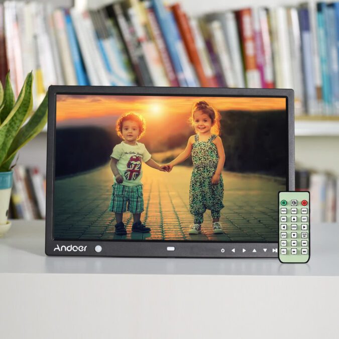 TOMTOP Technology Co., Ltd: 42% OFF Andoer 15inch Large Screen LED Digital Photo Frame Desktop Album Support Remote Control
,74.39?