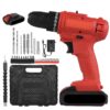 TOMTOP Technology Co., Ltd: 34% OFF 21V Portable Cordless Electric Drill 3/8 Inch Chuck Handheld Power Drill Screwdriver with 1.5Ah Battery Fast Charger, Bits Sleeves Extension Shaft, LED Work Light 2-variable Speed 25+1 Torque Adjustment 30N.m,34.40?