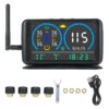 Cafago: 50% OFF,?63.69 Tire Pressure Monitoring System Solar Charge and USB Charge,free shipping