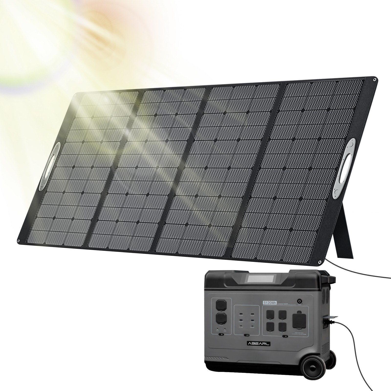 Cafago: 52% OFF,?464.99 OUKITEL PV400E 400W Solar Panel Charger,free shipping