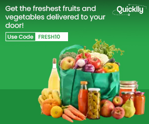 Quicklly: Get the freshest fruits and vegetables delivered to your door!