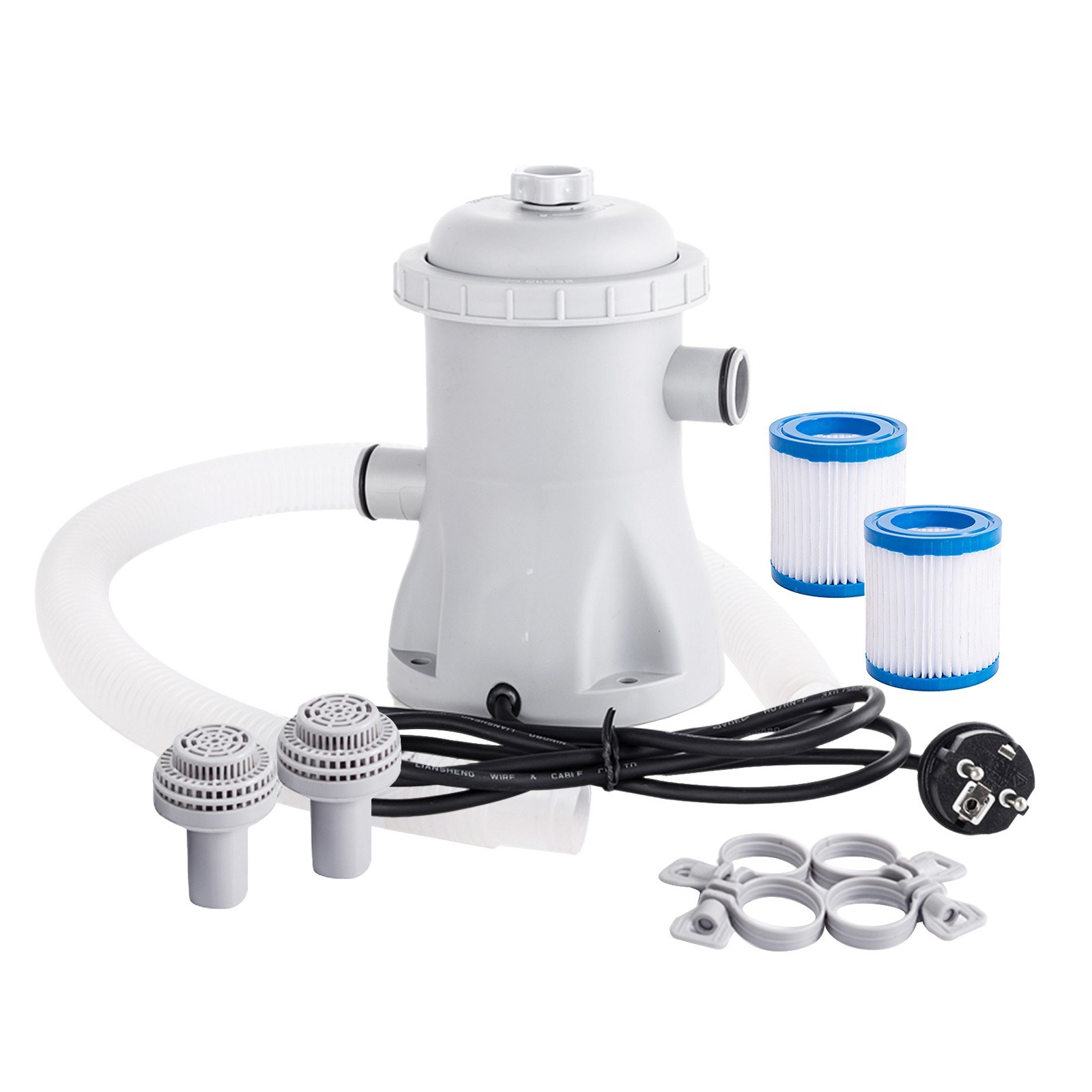 TOMTOP Technology Co., Ltd: 45% OFF Pool Filter Pump 330 GPH Paddling Pool Electric Water Pump With 2 Pool Filter Cartridge Pool Pumps Above Ground Small Pool Filter Pump,27.43?