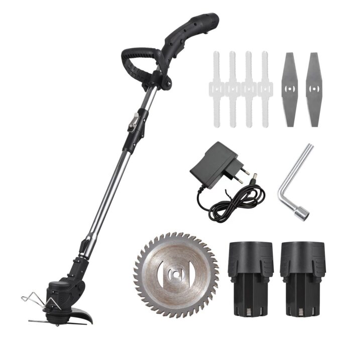 TOMTOP Technology Co., Ltd: 56% OFF 12V Lawn Pruning Grass Trimmer Cordless Weed-Wacking Machine for Garden and Yard (2 Batteries),36.73?