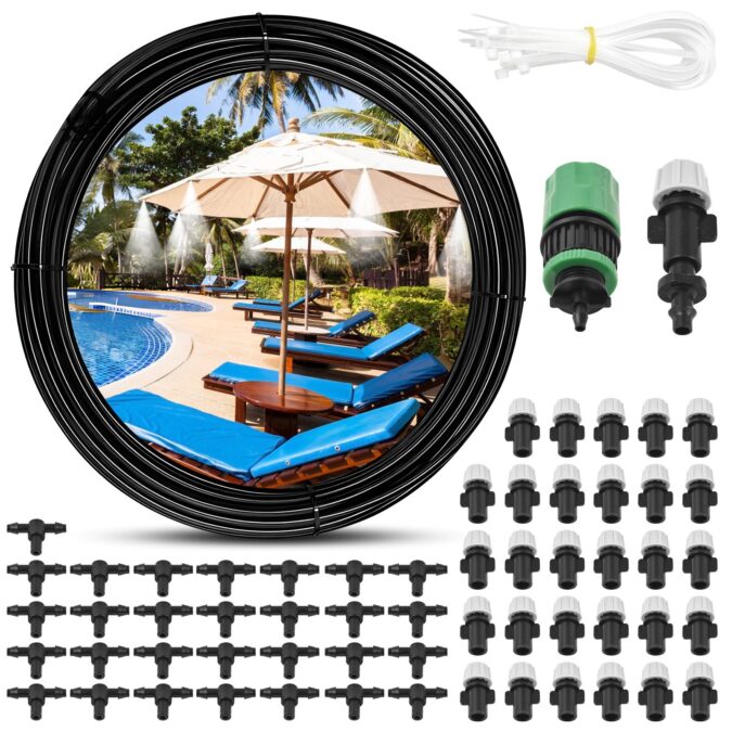 Cafago: 52% OFF,?24.19 Outdoor Water Misting Cooling System,free shipping