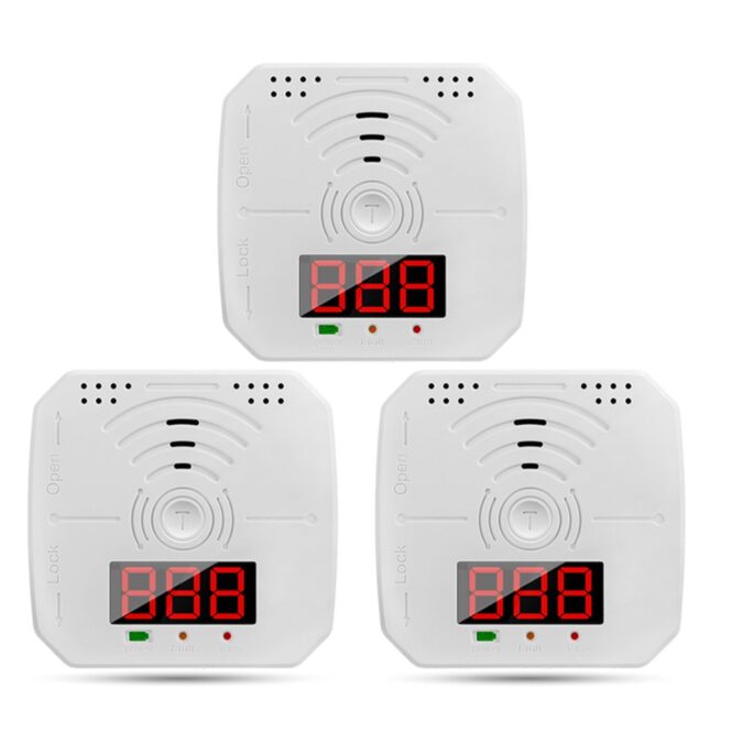 TOMTOP Technology Co., Ltd: 40% OFF 3 Packs Carbon Monoxide Detectors Portable CO Alarm Detector Monitor with LCD Digital Display Sound and Light Alarm for House Kitchen Restaurant Hotel Office Battery Operated -Batteries NOT Included,20.92?