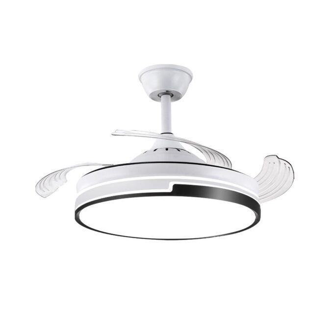 TOMTOP Technology Co., Ltd: 41% OFF Ceiling Fans with Lights and Remote 42 Inch Retractable Fan Blade APP Control Suspension Rod Type 6 Speed Frequency Conversion Smart LED Fan Light for Bedroom Living Room,110.66?