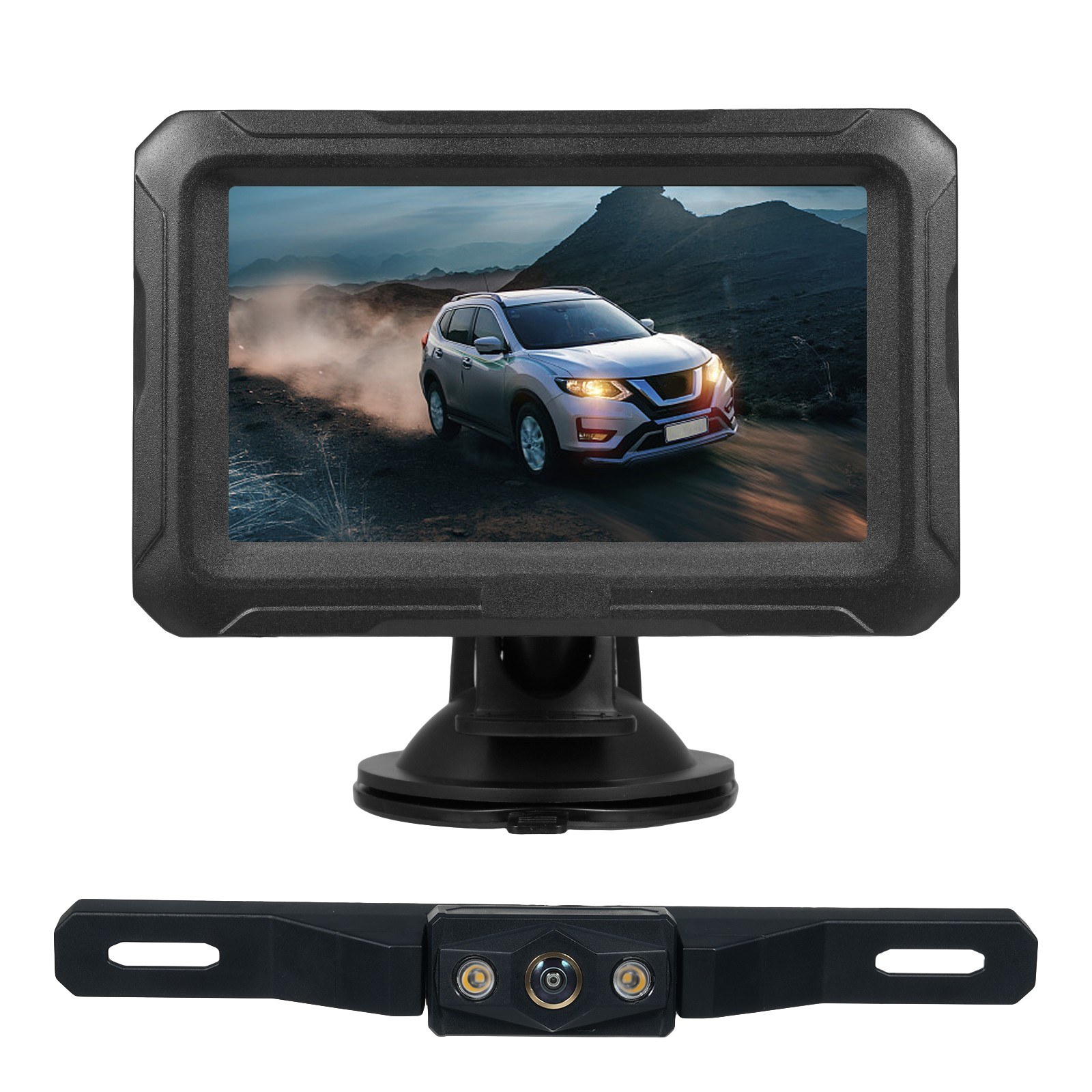 TOMTOP Technology Co., Ltd: 57% OFF 1080P Auto Color Night Vision Waterproof Car Rear View Camera with 4.3 Inch Monitor for SUV Pickup Sedan,32.54?