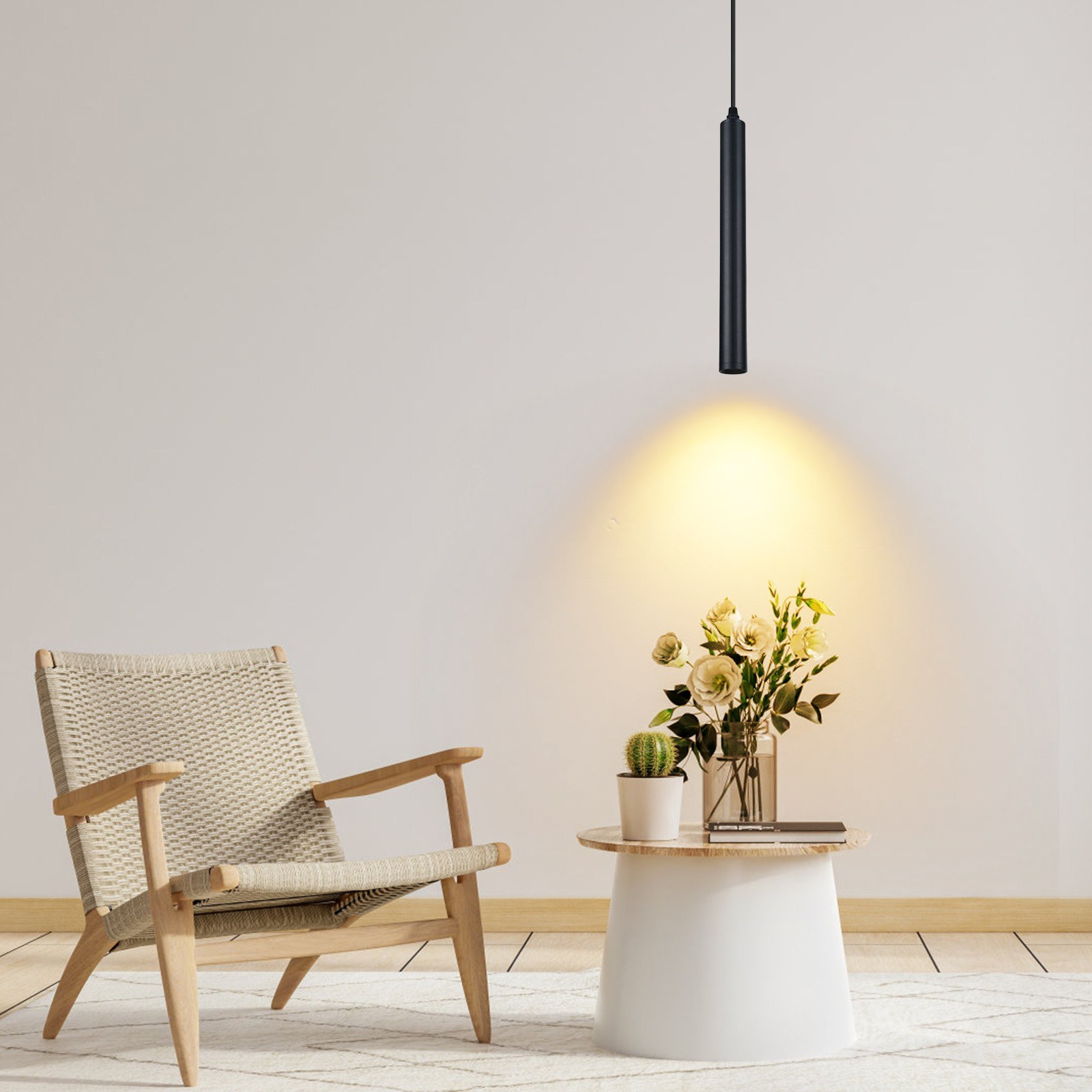 Cafago: 66% OFF,?18.59 5W Cylinder Pendant 3000K,free shipping