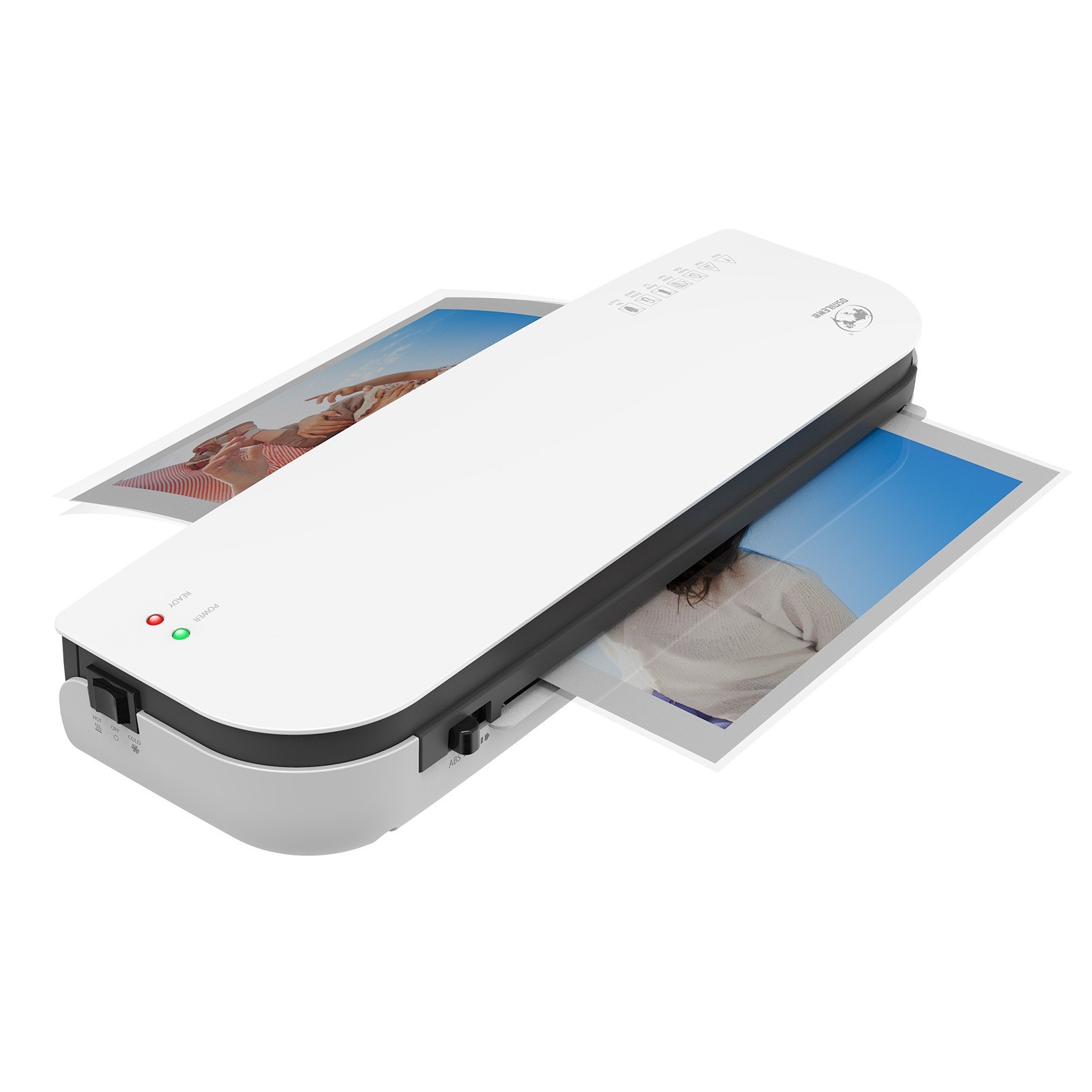 TOMTOP Technology Co., Ltd: 61% OFF OSMILE SL289 Desktop Laminator Machine Set A4 Size Hot and Cold Lamination 2 Roller System,26.03?