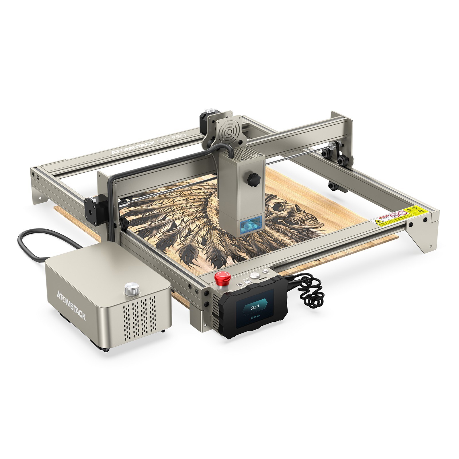 Cafago: Code: ED6525,?479 ATOMSTACK S20 Pro 20W Laser Engraver with Air Assist Accessory,free shipping