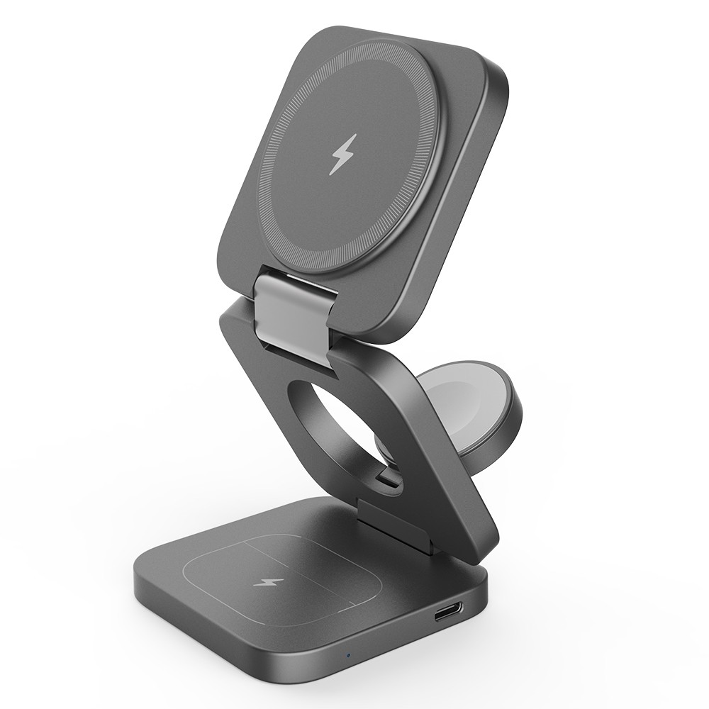 TOMTOP Technology Co., Ltd: 55% OFF KU XIU X55 Fast Wireless Charger 3 in 1 Charging Station Magnetic Foldable Travel Charging Station,41.84?