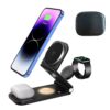 TOMTOP Technology Co., Ltd: 63% OFF 3 in 1 Wireless Charging Station Fast 15W Output Travel Charger for Multiple Devices With Night Light and Ambient Light,17.66?