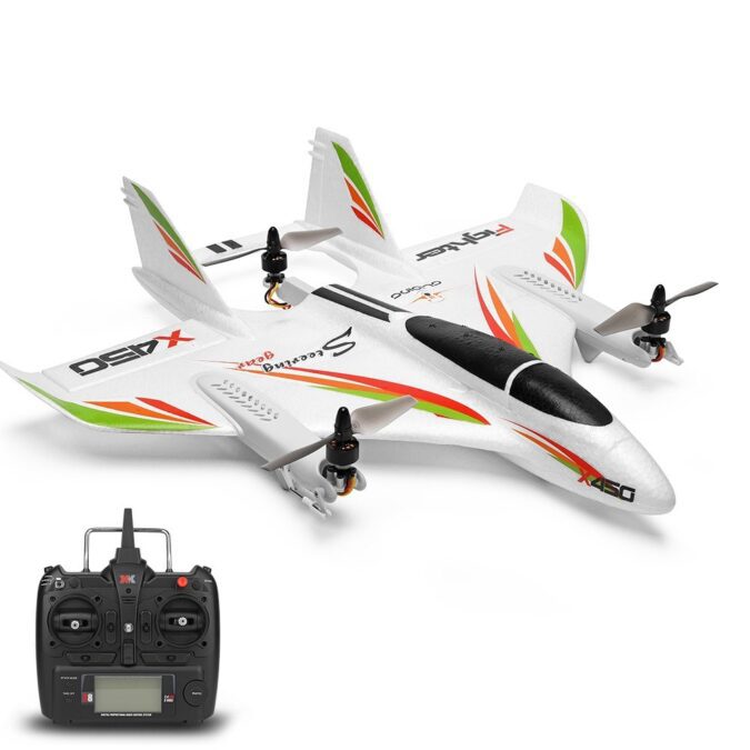 TOMTOP Technology Co., Ltd: 16% OFF WLtoys XK X450 2.4G 6CH RC Airplane RC Glider Fixed Wing Aircraft with 3 Models 3D/6G RC Helicopters Vertical Takeoff RTF,102.29?