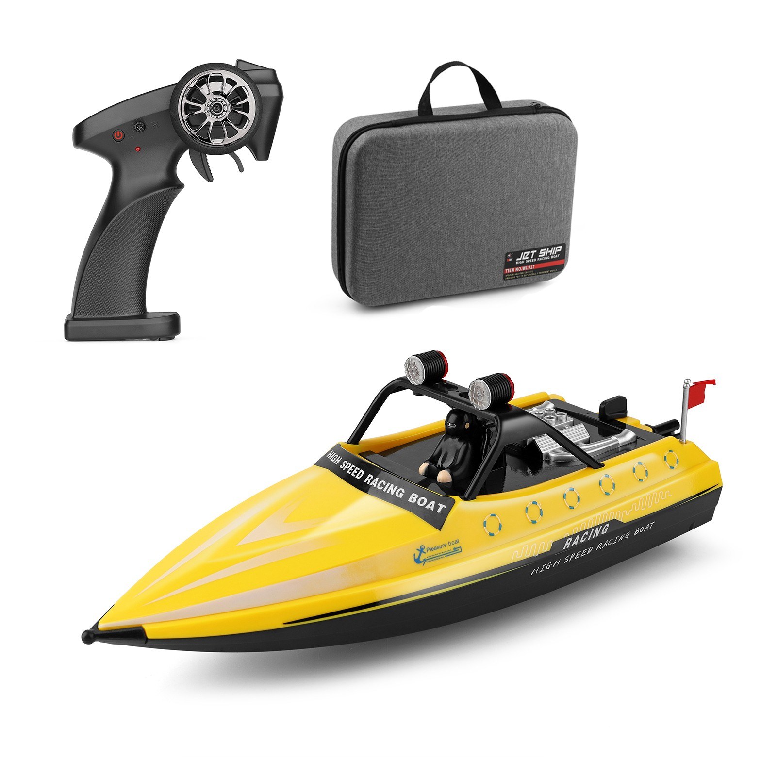 TOMTOP Technology Co., Ltd: 75% OFF WLtoys WL917 2.4GHz Remote Control Boats RC Jet Boat 16km/h RC Boat,35.33?