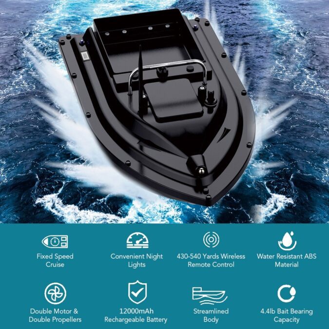 Cafago: 71% OFF,?59.99 Wireless Remote Control Fishing Bait Boat