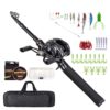 TOMTOP Technology Co., Ltd: 51% OFF Fishing Rod & Reel Combo Set Portable Telescopic 180cm/210cm with Spinning Reels Bait and Hook Accessories Saltwater Fishing Tackle Bag & Case – Left,30.68?