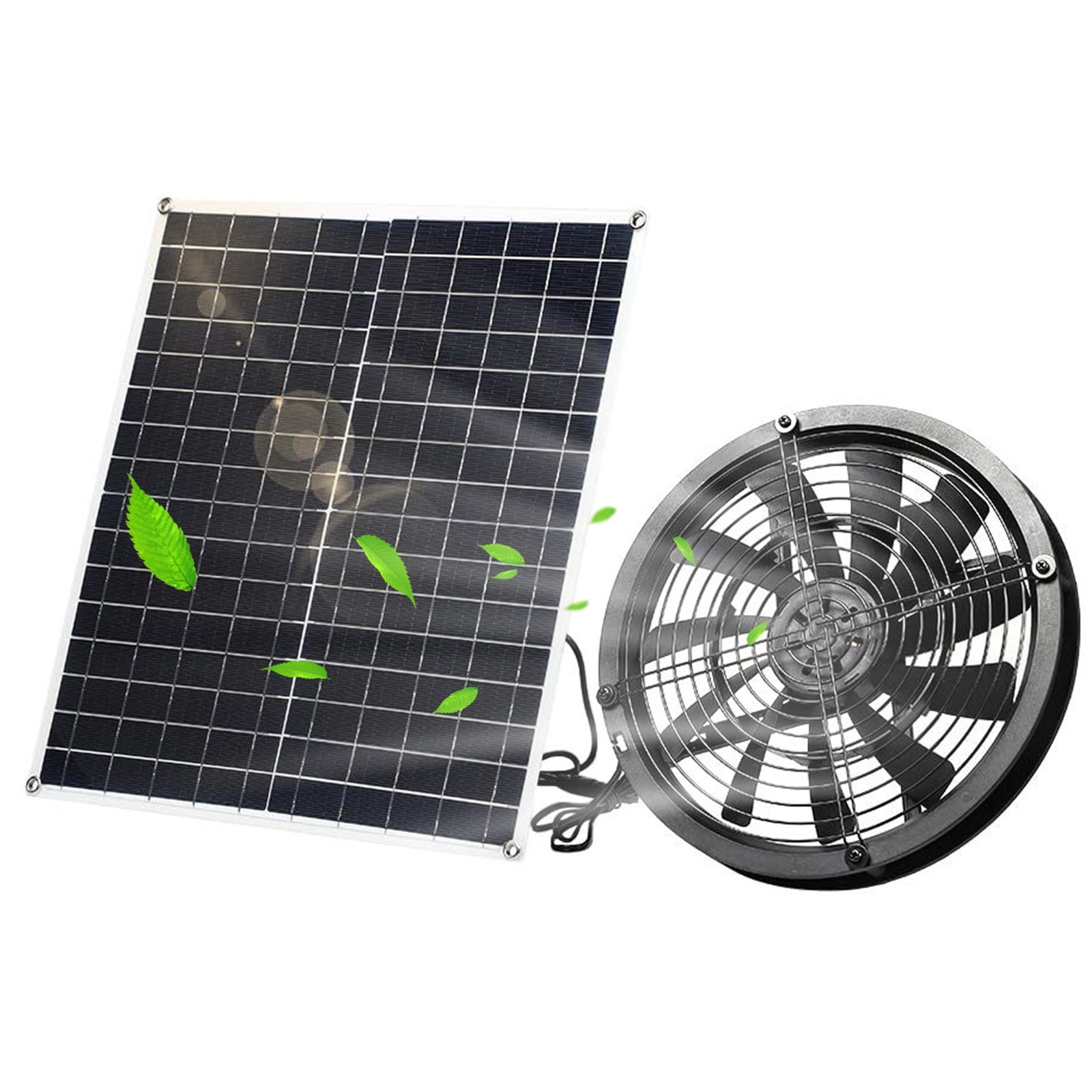 TOMTOP Technology Co., Ltd: 48% OFF Solar Powered Fan for Camping Outdoor 20W Solar Panel Fan Kit 3000 RPM – IP65 Waterproof Versatile for Homes RVs Greenhouses and Animals,39.05?