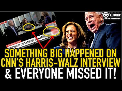 Something BIG Happened On CNN’s Harris Waltz Interview & EVERYONE MISSED IT! MUST SEE!