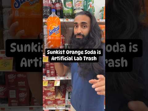 Sunkist Orange Soda is Artificial Lab Trash #sunkist #soda #orangesoda