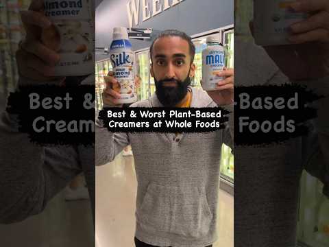 Best & Worst Plant-Based Coffee Creamers at Whole Foods #plantbased #coffee #groceryshopping