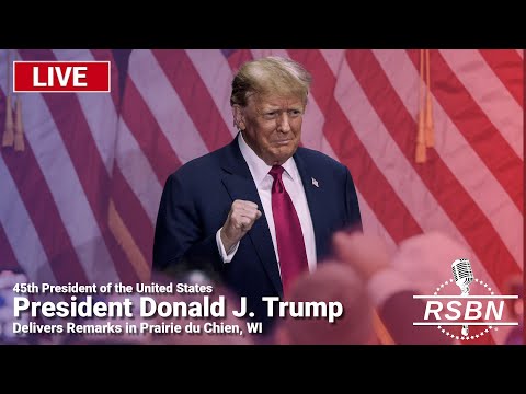 LIVE: President Trump Delivers Remarks in Prairie du Chien, WI – 9/28/24