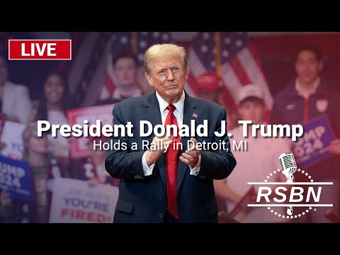 LIVE: President Trump Holds a Rally in Detroit, MI – 10/18/24