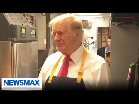 Donald Trump works at a McDonald’s in Pennsylvania