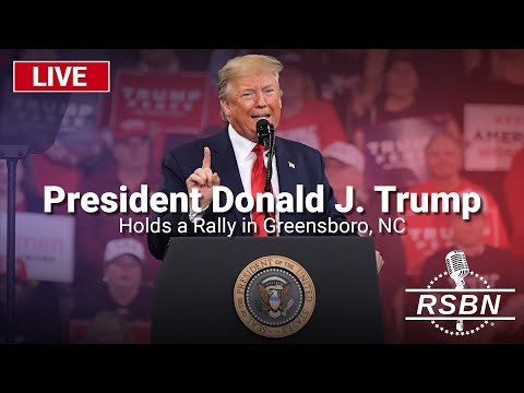 LIVE: President Trump Holds a Rally in Greensboro, NC – 10/22/24