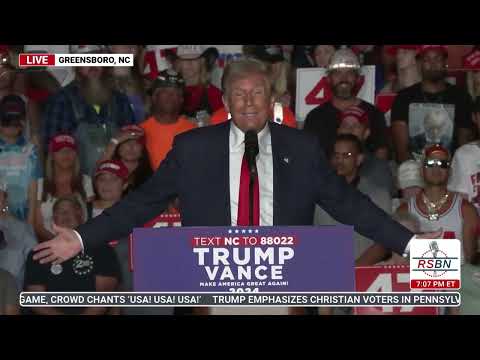 FULL SPEECH: President Trump Holds a Rally in Greensboro, NC – 10/22/24