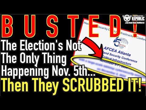 BUSTED! The Election Isn’t The Only Thing Happening Nov. 5th…Then Homeland Security Scrubbed it!