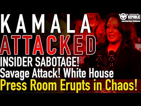 Kamala Attacked! INSIDER SABOTAGE! Savage Attack! White House Press Room Erupts in Chaos!