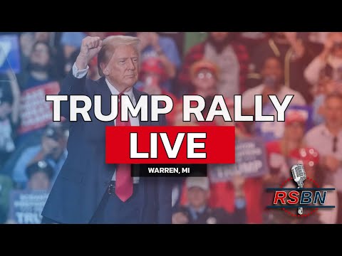 LIVE: President Trump Delivers Remarks at a Rally in Warren, MI – 11/1/24