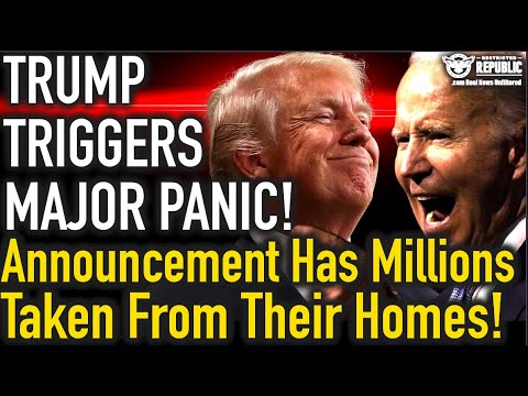 Trump Triggers MAJOR Panic! Announcement Will Have Millions Taken From The Comfort of Their Homes!