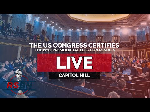 LIVE: The United States Congress Certifies the 2024 Presidential Election Results – 1/6/25