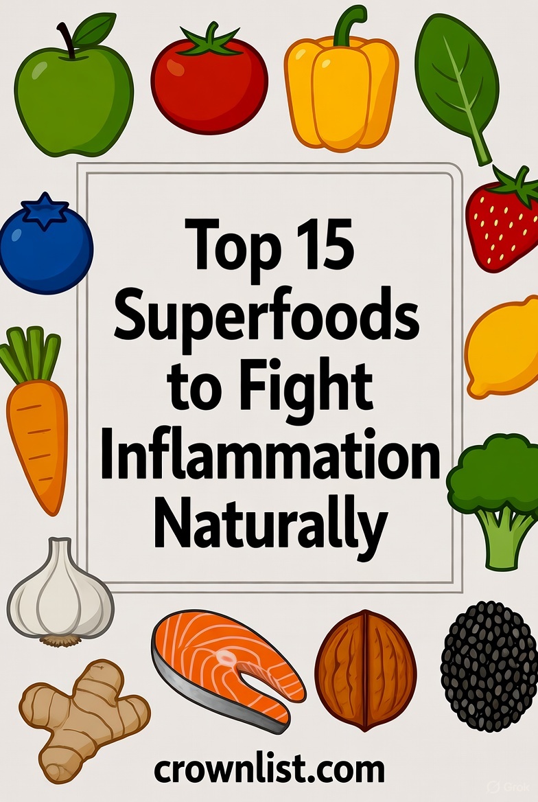 Top 15 Superfoods to Fight Inflammation Naturally Top 15 Superfoods to Fight Inflammation Naturally
