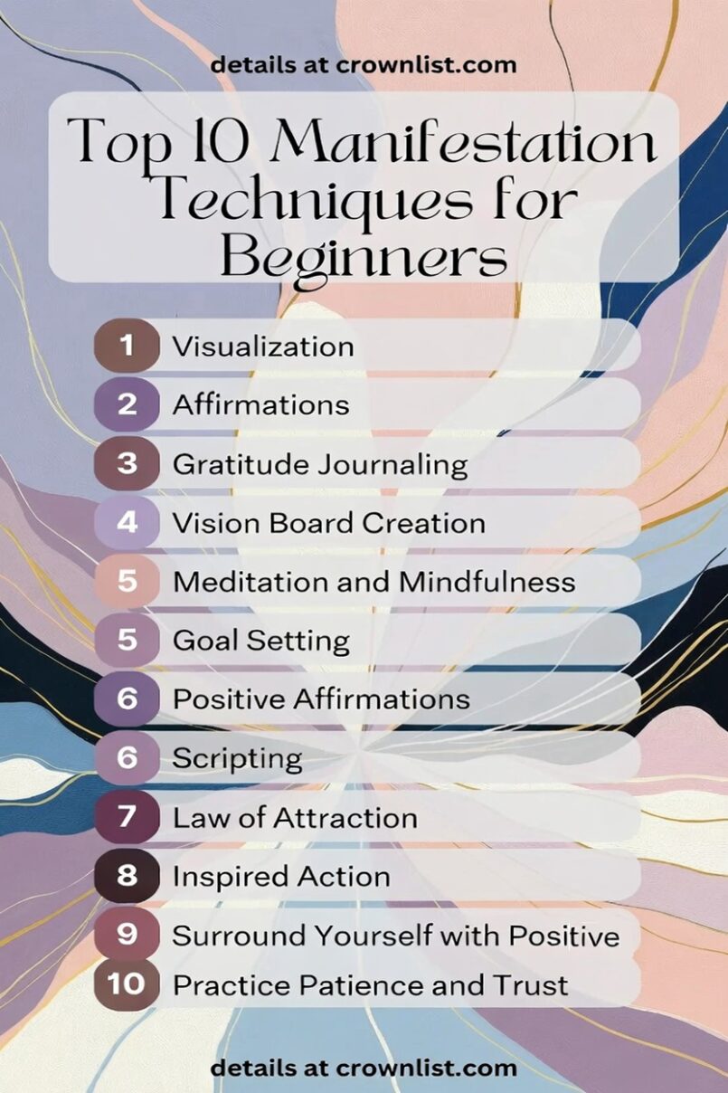 Top 10 Manifestation Techniques for Beginners