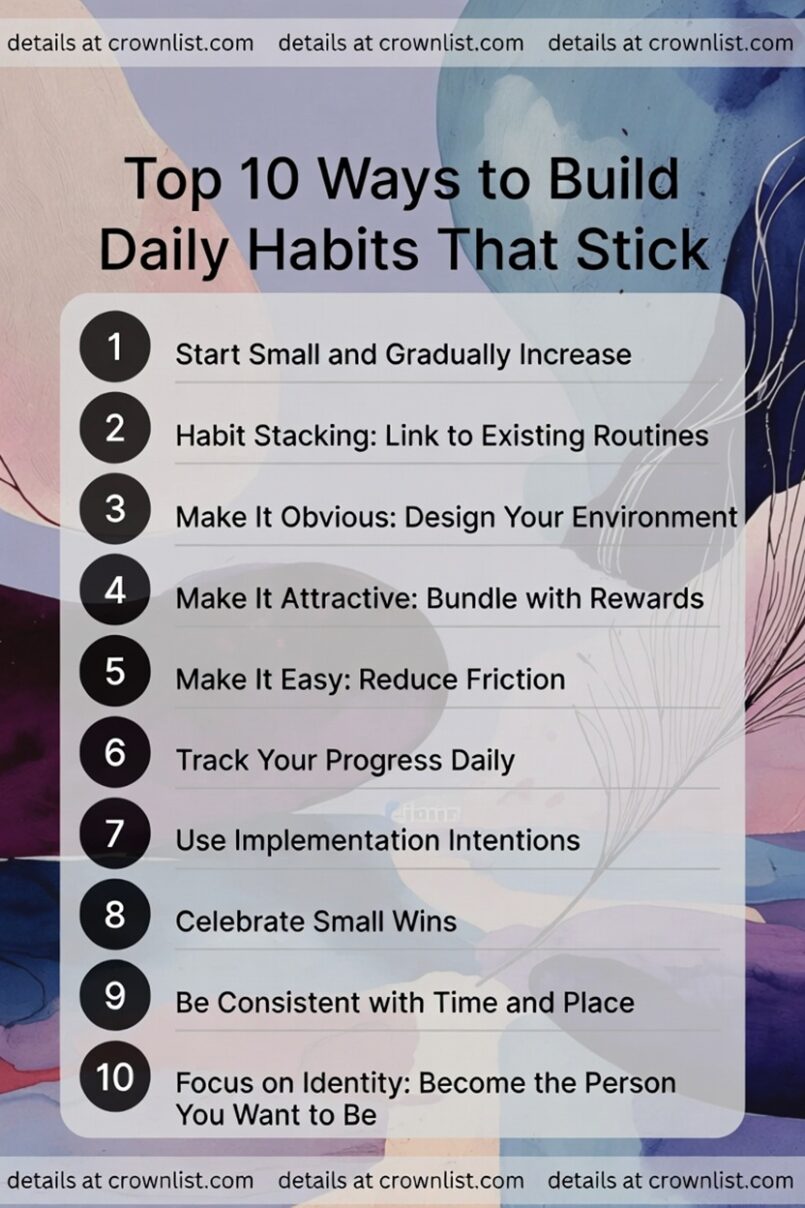 Top 10 Ways to Build Daily Habits That Stick
