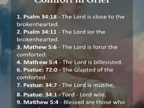 Top 10 Bible Verses for Comfort in Grief
