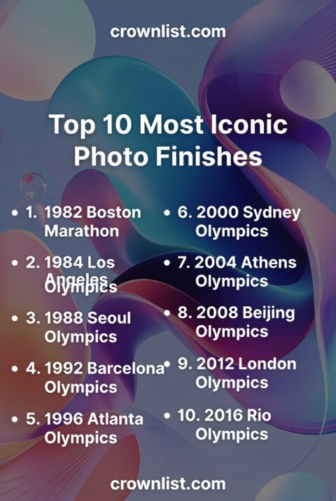 Top 10 Most Iconic Photo Finishes