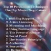 Top 10 Persuasion Techniques Used by Master Negotiators Top 10 Persuasion Techniques Used by Master Negotiators