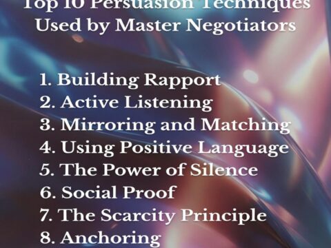 Top 10 Persuasion Techniques Used by Master Negotiators