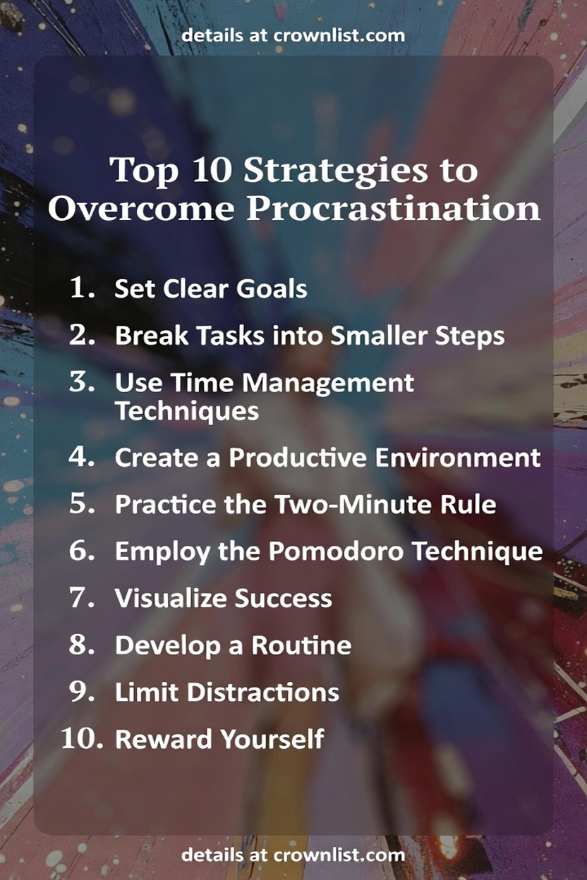 Top 10 Strategies to Overcome Procrastination - crownlist.com - Developing A Plan To Overcome Procrastination