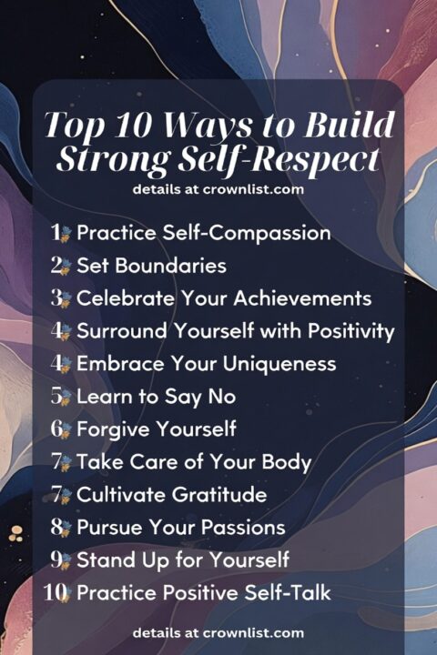 Top 10 Ways to Build Strong Self-Respect