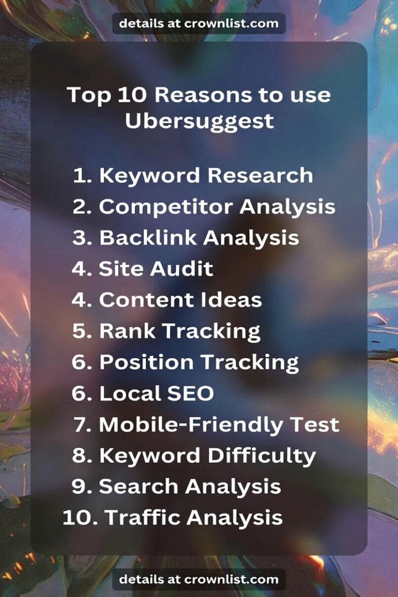 Top 10 Reasons to Use Ubersuggest